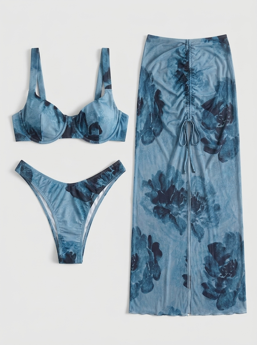 Marina Floral Three-Piece Set