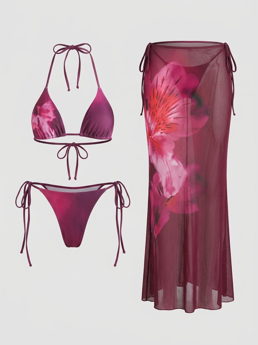 Sirmione Onyx Floral Three-Piece Set