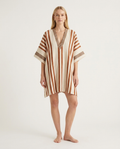 Valencia Striped Kimono Cover-Up Dress